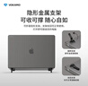 VOKAMO防摔耐刮適用蘋(píng)果電腦筆記本MacBook Air13保護殼M4/3/2帶支架22到2025年新款外套 磨砂透黑 曬單實(shí)拍圖