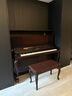 雅馬哈（YAMAHA）鋼琴YU系列88鍵立式原聲鋼琴 121cm專(zhuān)業(yè)初學(xué)考級 YU2X緞面胡桃色 曬單實(shí)拍圖