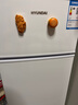 HYUNDAI（韓國現代）小冰箱迷你小型家用冷藏冷凍宿舍出租房辦公室雙開(kāi)門(mén)二門(mén)電冰箱節能省電 100L白【一級能效+租房必備】 曬單實(shí)拍圖