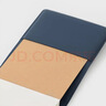 MUJI聚氨酯封面 口袋筆記本 本子 日記本 記事本 計劃本 便攜 藍黑色 曬單實(shí)拍圖