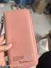 啄木鳥(niǎo)女士錢(qián)包長(cháng)款手機包2024新款頭層牛皮拉鏈真皮手包手拿包女禮物 TCB0692粉色簡(jiǎn)約包裝 曬單實(shí)拍圖