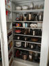 躍實(shí)廚房冰箱式收納柜客廳零食酒水餐邊柜大容量微波爐餐盤(pán)多層儲物柜 2米高*120寬*深53冰箱門(mén)餐邊柜 曬單實(shí)拍圖