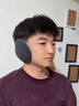 洽苒日本耳罩保暖騎行兒童男士高顏值加厚加絨成人護耳套防寒防凍耳捂 黑色 1個(gè) 曬單實(shí)拍圖