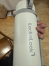 樂(lè )扣樂(lè )扣（LOCK&LOCK）保溫壺大容量戶(hù)外旅行車(chē)載家用不銹鋼便攜手提壺象牙白1.8L 曬單實(shí)拍圖