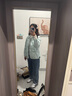 Teenie Weenie小熊女長(zhǎng)袖T恤冬季半高領(lǐng)休閑修身打底衫插肩袖上衣 象牙白 L (170) 曬單實(shí)拍圖