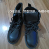 馬丁靴秋季新款男鞋工裝鞋防水耐磨工作勞保厚底高幫靴休閑皮鞋潮 ZQ01黑色 40 曬單實(shí)拍圖