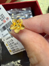周六福新年禮物黃金耳釘女足金999花卉耳飾耳針節日 計價(jià) 2.26g 曬單實(shí)拍圖