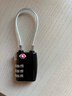 虎頓（HOTUN）密碼鋼絲掛鎖戶(hù)外出國海關(guān)鎖tsa密碼鎖四位密碼箱包鎖防盜托運通關(guān)多用途掛鎖黑色HG01-31HG 曬單實(shí)拍圖