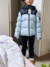 駱駝（CAMEL）【迪麗熱巴同款】羽神短款羽絨服熱反射升溫保暖加厚連帽面包服 幻影黑/以太藍，男女 ，734CA6B605C S 曬單實(shí)拍圖