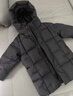 巴布豆（BOBDOG）正品金標兒童羽絨服中長(cháng)款男女童裝2025新款6-15歲中大童保暖外套 黑色 140 推薦【身高120-130cm】 曬單實(shí)拍圖