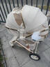KANGDORBE嬰兒推車(chē)可坐可躺嬰兒車(chē)輕便折疊新生兒減震高景觀(guān)雙向兒童手推車(chē) 糯糯米+至尊版+推桿換向+航空鋁車(chē)架+超大橡膠輪 曬單實(shí)拍圖
