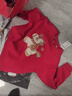 班尼路（Baleno）兒童加絨衛衣2026馬年新年款男女童紅色拜年服寶寶冬季保暖套頭衫 曬單實(shí)拍圖