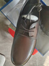 意爾康男鞋 皮鞋男士正裝鞋商務(wù)休閑真牛皮2025春季新款厚底英倫德比鞋 棕色 41 曬單實(shí)拍圖