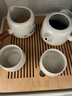 蘇氏陶瓷草木灰釉功夫茶具實(shí)木手柄雙側把茶壺竹面儲水茶托禮盒裝 曬單實(shí)拍圖