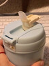 膳魔師（THERMOS）雙飲吸管咖啡杯水杯時(shí)尚漸變316L不銹鋼提繩便攜保溫杯TCMX-380S 嬰兒藍(BB 380ml 曬單實(shí)拍圖