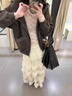 網(wǎng)紗半身裙女高端冬季新款花邊中長(cháng)款仙女層層蛋糕裙a字百搭顯瘦 杏色 均碼 （80-150斤） 曬單實(shí)拍圖