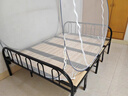 鋼架折疊床成人家用90cm單人床簡(jiǎn)易小床1米5雙人床鐵藝客人臨時(shí)床 【四折更耐用】黑色龍骨架+實(shí)木床板-150CM 曬單實(shí)拍圖