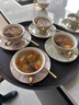 德國丨大師咖啡杯裝精致輕奢高級感歐式英式下午茶具套裝禮盒裝 四杯碟勺禮盒裝(2粉2灰) 220ml 曬單實(shí)拍圖