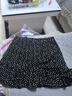 betu百圖女裝高腰顯瘦碎花雪紡半身裙小魚(yú)尾a字短裙裙子女2202T48 黑色 M 曬單實(shí)拍圖