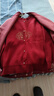 俞兆林中老年人女裝毛衣外套奶奶秋冬裝媽媽春季針織70歲80老太太衣服 酒紅色加絨款兩件套 4XL 建議(135-145斤) 曬單實(shí)拍圖