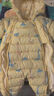 貝肽斯兒童衣服冬季保暖外出棉服寶寶連體衣夾棉加絨加厚連帽哈衣 黃色長(cháng)頸鹿 80cm 曬單實(shí)拍圖