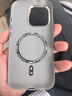 途兮新款大孔碳纖維紋適用蘋(píng)果15Promax手機殼iPhone14pro超薄PC硬殼13凱夫拉紋12高級16pro保護套 大孔金屬鏡頭【磁吸款-灰色-黑白豎條】夜光碳纖維紋 iPhone 16pro 曬單實(shí)拍圖