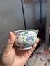 富玉陶瓷五彩玲瓏青花茶杯主人杯景德鎮中式功夫茶單杯精致陶瓷杯杯子 斗彩五彩玲瓏團菊杯(庫存極少) 曬單實(shí)拍圖