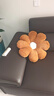 派客思太陽(yáng)花抱枕沙發(fā)客廳花朵飄窗靠墊花瓣靠背現代輕奢床頭靠枕ins風(fēng) 白花黃芯 中號60X60CM 曬單實(shí)拍圖