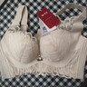 婷美無(wú)痕內衣女聚攏小胸顯大上托防下垂收副乳無(wú)鋼圈蕾絲文胸罩 膚L 曬單實(shí)拍圖