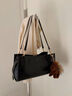 南風(fēng)Chio2nd暖手可可托特包包女款黑色質(zhì)感通勤單肩包女士手提斜挎包 圖片色【贈小馬掛件*1】 曬單實(shí)拍圖