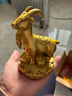 皇軒文化 純黃銅十二生肖擺件全套銅狗鼠?；⑼谬埳唏R羊猴雞豬 全銅客廳家居裝飾工藝品擺件 未羊 曬單實(shí)拍圖