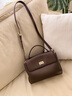 viney郵差包包女包牛皮斜挎包大容量單肩包生日新年禮物送女友老婆 【巧克力色】實(shí)用高檔手提托特包 曬單實(shí)拍圖