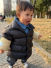 巴拉巴拉童裝兒童羽絨服男女童2025新款寶寶冬裝拼接外套三防保暖上衣百搭 黑色牛仔-灰鴨絨-85%絨子-209425107101 105 曬單實(shí)拍圖