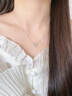 曼尼樂(lè )（MADLYLOVE）999足銀愛(ài)心靈動(dòng)項鏈女輕奢少女感韓版鎖骨頸鏈送女友情人節禮物 999足銀-愛(ài)心靈動(dòng)項鏈 曬單實(shí)拍圖