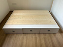 牧菲亞實(shí)木床定制無(wú)床頭儲物床小戶(hù)型榻榻米現代簡(jiǎn)約抽屜收納床白色 【白色】實(shí)木床架+抽屜 1500mm*2000mm 曬單實(shí)拍圖