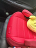 mamabebe小閃電兒童安全座椅增高墊3-12歲大童車(chē)載坐椅簡(jiǎn)易便攜用 小閃電映山紅（不帶靠背） 曬單實(shí)拍圖