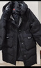 雅鹿羽絨服女中長(cháng)款2025冬季加厚抗寒保暖新時(shí)尚款情侶款連帽外套女 曬單實(shí)拍圖