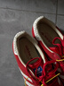 阿迪達斯（adidas）（adidas）三葉草男女鞋GAZELLE INDOOR低幫休閑鞋IF1808紅白38 曬單實(shí)拍圖
