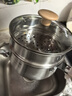 九陽(yáng)（Joyoung）奶鍋316L不銹鋼0涂層嬰兒輔食鍋雪平鍋泡面小奶鍋湯鍋贈蒸屜18cm 曬單實(shí)拍圖