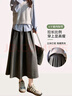 帛芮年輕媽媽毛呢半身裙女秋冬款高腰寬松顯瘦軟糯中長(cháng)款加絨半身裙 曬單實(shí)拍圖