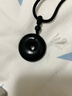 峨眉山天然黑曜石吊墜平安扣護身符水晶吊墜馬年本命年送男女生日禮物 曬單實(shí)拍圖