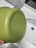 家用臉盆大號加厚塑料洗臉盆子洗澡用具衣服盆洗腳盆嬰兒浴盆 撞色洗臉盆-綠色-中號-1個(gè) 曬單實(shí)拍圖