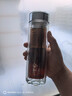 駱卡卡定制雙層耐高溫玻璃杯刻字喝茶杯子透明茶水分離杯保溫杯高檔辦公室水杯男士大容量泡茶杯水晶杯 400ML 曬單實(shí)拍圖
