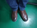 木林森軟底商務(wù)休閑皮鞋男鞋秋冬季男士正裝鞋英倫風(fēng)系帶辦公室百搭 棕色 39 曬單實(shí)拍圖