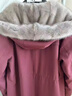 梵蒂沃（FANDIWO）品牌派克服女冬季新款貂皮可拆卸貂毛內膽皮草尼克服長(cháng)款大衣  酒紅（整貂內膽獺兔袖） M 115以?xún)?曬單實(shí)拍圖
