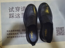 金利來(lái)（Goldlion）【新年禮物】男鞋時(shí)尚商務(wù)舒適套腳休閑皮鞋G506310110AAB黑-43碼 曬單實(shí)拍圖
