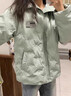 簡(jiǎn)輕逸短款棉服女士冬季外套新款高級感羽絨棉衣流行洋氣小個(gè)子棉襖時(shí)尚 湖綠色銀標小清新外套 M 【建議90-120斤】 曬單實(shí)拍圖