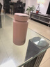 希諾（heenoor）保溫杯女士口袋杯小巧便攜小容量水杯迷你高顏值隨身杯送女友 【禮盒裝】桃夭粉190ml 曬單實(shí)拍圖