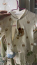 貝瑞加（Babyprints）嬰兒家居服套裝男女寶寶純棉秋衣秋褲2件套柔軟內衣 蘋(píng)果熊90 曬單實(shí)拍圖