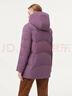坦博爾羽絨服女中長(cháng)款連帽休閑媽媽款加厚外套510506D 紫羅蘭 175  曬單實(shí)拍圖